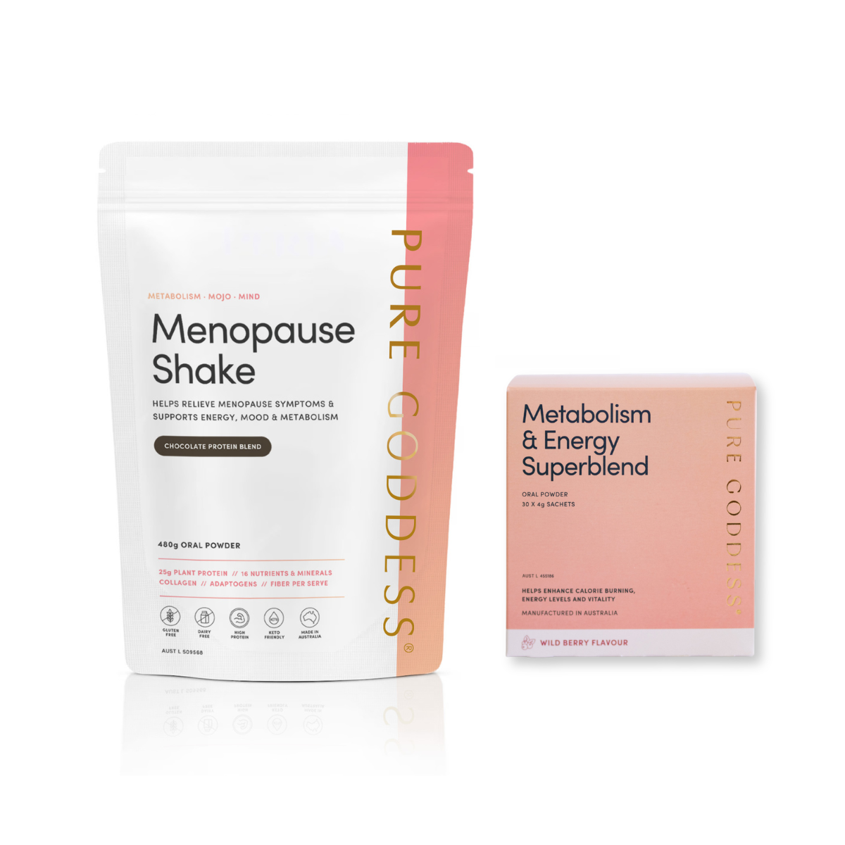 Perimenopause Weight Loss Duo | Menopause Shake & Metabolism Support for Weight, Cravings & Energy
