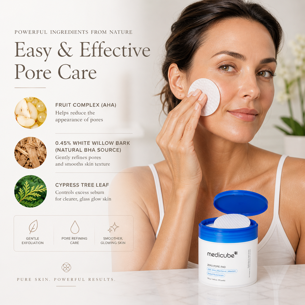 Medicube Zero Pore Pad 2.0 (AHA + BHA Exfoliating Pads)