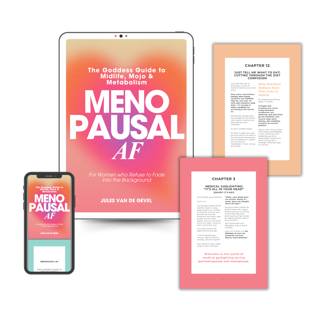 sample pages of Menopausal AF self help book for women in menopause and perimenopause