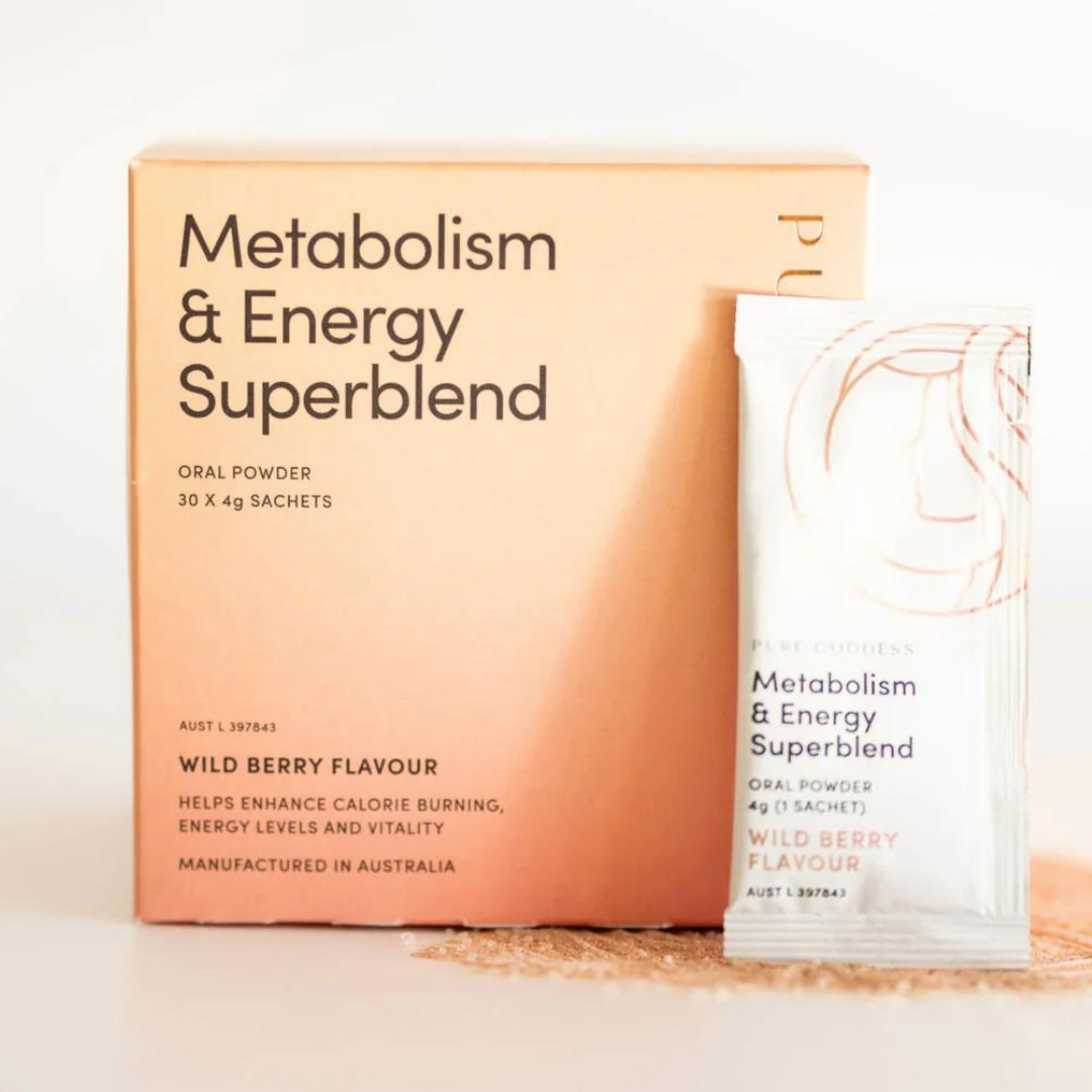 a box of metabolism & energy Superblend to help with weight loss and food cravings